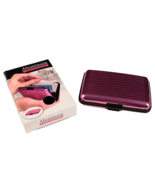 Aluminum Credit Card Wallet Pink Metallic RFID Blocking NEW - $7.99
