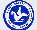 Happy Safari  Luggage Label / Sticker Nairobi Kenya Africa Winged Animal - $13.86