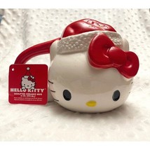 Santa Hello Kitty 16oz Holiday Sculpted Ceramic Mug-NEW - £16.04 GBP