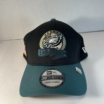 Philadelphia Eagles New Era 39Thirty Fitted &quot;Salute to Service&quot; Hat Larg... - $24.99