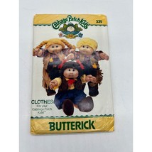 Cabbage Patch Kids Butterick Pattern 339 16" Doll Cowboy Cowgirl Western Costume - $9.49