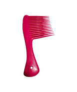 Vtg. Jumbo Detangling Rake Handle Comb Pink 8&#39;5&#39;  - $8.63