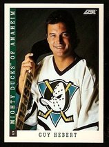 Anaheim Ducks Guy Hebert 1993 Score Hockey Card # 489 - £0.39 GBP