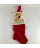 Disney Winnie The Pooh Plush Christmas Stocking Holiday Pooh Bear Vintag... - $54.06 CAD