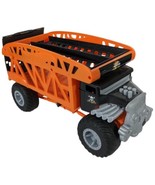 Hot Wheels Monster Truck Monster Mover Car Toy Hauler Orange Black Skull - £30.06 GBP