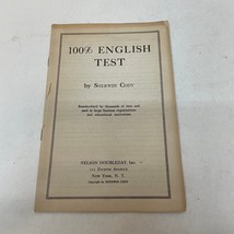 100 Percent English Test Educational Paperback Book Sherwin Cody Doubleday - £9.74 GBP