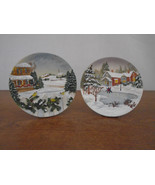  Christmas Tradition Decorative Scenes In 3D Pottery  - $16.13 CAD
