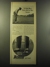 1949 Bristol Golf Clubs Ad - To help more putts roll in this season - $18.49