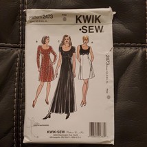 Kwik Sew Pattern 2473 Womens Fancy Dress Sizes XS - XL Partial Cut - £11.38 GBP