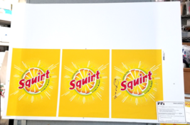 Squirt Citrus Burst Soda Preproduction Advertising Art Work Yellow Green... - £15.11 GBP