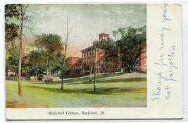 Rockford College Rockford Illinois 1908 postcard - $6.44