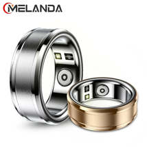 MELANDA Smart Ring Heart Rate Body Temperature Sleep Monitor Men Women Sports He - £33.64 GBP+