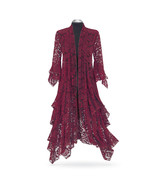 Burgundy Lace Stevie Nicks Vintage Style Velvet Bohemian DeLuxe DeLuxe D... - $410.29 CAD