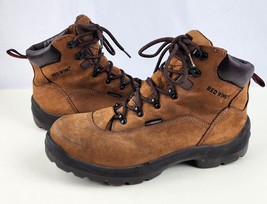 Men&#39;s Red Wing Brown Tan Leather Steel Toe Work Boots Size 11 D No. 2225 - £55.38 GBP