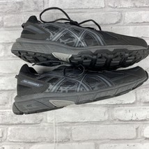 ASICS Gel Venture 6 Men’s Size 14 Black Gray Athletic Shoes Pre-Owned - £24.07 GBP