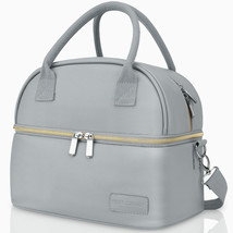 Baloray Lunchbag I Insulated I Double Deck I Grey I - $14.01