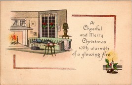 A Cheerful and Merry Christmas Postcard PC42 - £3.94 GBP