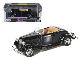 1934 Ford Coupe Convertible Black 1/24 Diecast Model Car by Motormax - £33.35 GBP