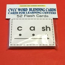 CVCC Word Blending Cards - Cards for Learning Center 52 Cards-Letters - £6.79 GBP
