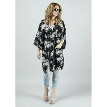 Womens One Size Spiritual Gangster Kimono Floral Print Cardigan Cover Up - £15.47 GBP