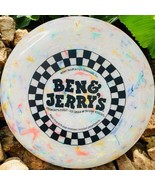 Vtg 1997 Ben &amp; Jerry’s Ice Cream Ivory Colorful Pastel Fleck Frisbee 9.5... - $40.77 CAD