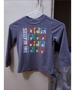 Old Navy Grey Collectabilitees Beatles Rock Band Long Sleeve T Shirt 4T  - £19.79 GBP