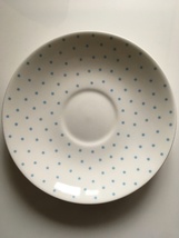 ROY KIRKHAM POPPY FIELDS SAUCER - BLUE POLKA DOT - £1.20 GBP