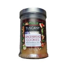1 Tuscany Candle GINGERBREAD COOKIES 2-Wick Large Candle 18 oz 510g marblend wax - £15.02 GBP