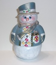 Fenton Glass Blue Pocket Mouse Snowman Fairy Light Lamp Ltd Ed #11/65 Spindler - £281.94 GBP