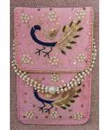 Mobile Pouch / Peacock work / Handmade / Rajasthani Traditional Mobile C... - £32.84 GBP