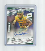 Christian Watson (Ndsu) 2022 Panini Chronicles Prestige Draft Pink Auto #49/75 - $93.32