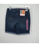 Seven7 Women&#39;s Blue Denim Stretch Rolled Cuff Shorts Size 6 NWT $59 - £14.20 GBP