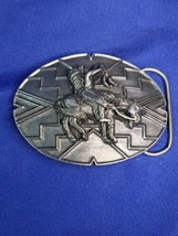 Vintage 1990 Siskiyou Chief Joseph Native American Pewter Belt Buckle - £22.22 GBP