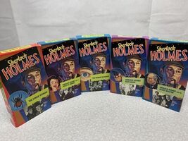 Lot Of 5 Vintage Sherlock Holmes VHS Basil Rathbone Nigel Bruce Spider W... - $29.70