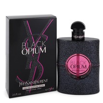 Black Opium by Yves Saint Laurent Eau De Parfum Neon Spray 2.5 oz for Women - £106.17 GBP