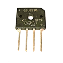 GBU8B full wave bridge rectifier Taiwan 9132 8A 100v General Instruments - $1.45