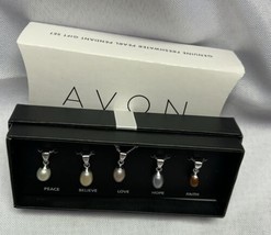 New Genuine Freshwater Pearl Pendant Gift Set 2011 By Avon - £16.86 GBP