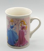 Vtg Disney Princess Coffee Mug Cinderella Belle Rapunzel Aurora Tiana  2011 - £6.12 GBP