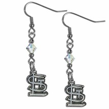 St Louis Cardinals Dangle Beaded Earrings MLB Licensed Hypo-Allergenic New - $5.99