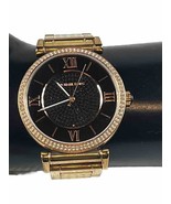 Michael Kors MK3356 Caitlin Crystal Pave Rose Gold Stainless Steel Women... - £53.83 GBP