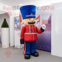 British Royal Guard mascot costume character dressed with Bootcut Jeans and Clut - $1,289.00