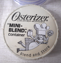 Osterizer Mini Blend Plastic Cup Metal Lid 8 oz Jar Refrigerator Storage... - $12.38