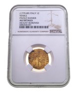 1779-89 Italie 1 Zecchino Or Paolo Rainier NGC Au Détails Support Enlevé - $1,280.80 CAD