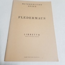 Fledermaus Metropolitan Opera Libretto 1950 Boosey and Hawkes - $10.98