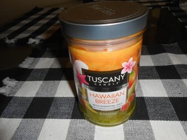 Tuscany Candle Scented Candles Large 18oz Jar- Hawaiian Breeze w/ Essential oils - £19.66 GBP