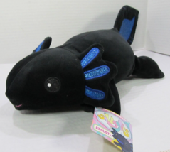 Fiesta Snugglies Black Sparkle Blue 10.5&quot; Axolotl w/Tag A08166 - £13.16 GBP