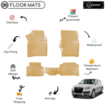 Custom Molded Rubber Floor Mat Fits For Audi Q7 2006 - 2015 Beige - $93.95