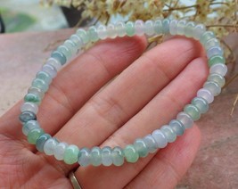 Certified 2 Color Natural A JADE Jadeite Beads Circle Bangle Bracelet 手链 467853 - £124.66 GBP