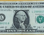 US$1 Fancy Serial Number 2009 2 triples 1 piar 15050151 - $1.95