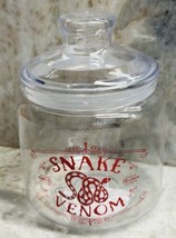 Snake Venom 5 Inches Tall Halloween Plastic Clear Candy Jar Container  - £11.25 GBP